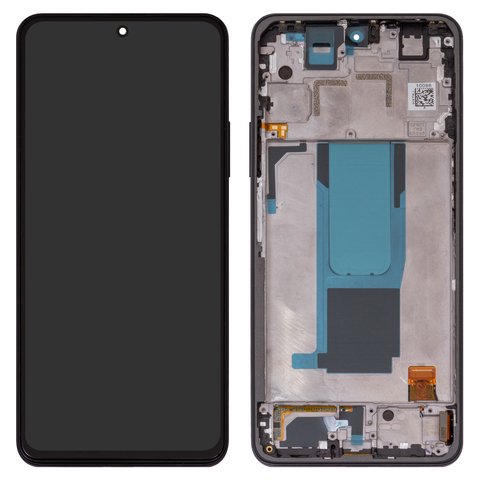 LCD compatible with Xiaomi Redmi Note 11 Pro Plus 5G, black, with frame, Original PRC