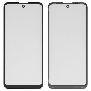 Housing Glass G+OCA PRO compatible with Motorola Moto E30 XT2158 6, Moto E40 XT2159, with OCA film, black 