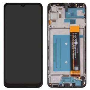 LCD compatible with Samsung A236B Galaxy A23 5G, black, with frame, Box  BS066FBM L01 DK02 