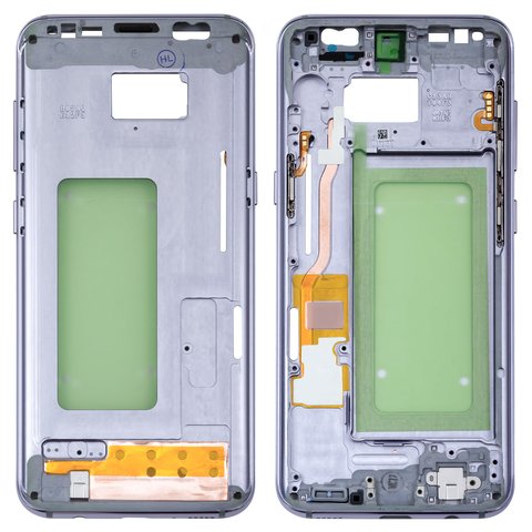 Parte media de carcasa puede usarse con Samsung G950FD Galaxy S8, morada, gris, orchid gray