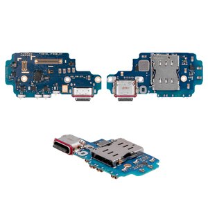 Cable flex puede usarse con Samsung S918 Galaxy S23 Ultra, del micrófono, del conector de carga,  tarjetas SIM del conector, Original PRC , placa del cargador