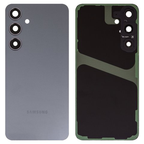 Panel trasero de carcasa puede usarse con Samsung S926 Galaxy S24 Plus, negra, con vidrio de cámara, onyx black