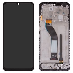 Pantalla LCD puede usarse con Xiaomi Poco C75, Redmi 14C 4G, Redmi 14C 5G, Redmi A4, negro, con marco, Original PRC , 2411DRN47C, 2409BRN2CA, 2409BRN2CG, 2409BRN2CY