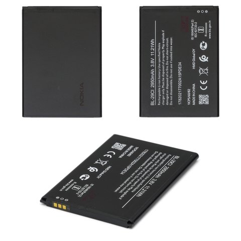 Batería BL 29CI puede usarse con Nokia C10, C20, C21, Li ion, 3.8 V, 2950 mAh, Original PRC 