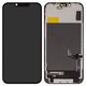 Pantalla LCD puede usarse con iPhone 14, negro, con marco, AAA, (TFT), ZY, LTPS