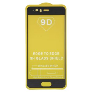 Vidrio de protección templado puede usarse con Huawei P10, Full Glue, compatible con estuche, sin embalaje, sin pañuelos , negro