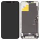 Pantalla LCD puede usarse con Apple iPhone 12 Pro Max, negro, con marco, AAA, (TFT), ZY, LTPS HD+