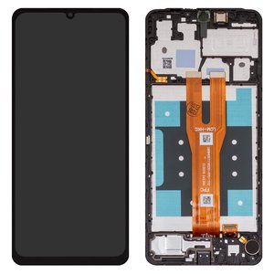 Pantalla LCD puede usarse con Samsung A065 Galaxy A06, negro, con marco, Box 