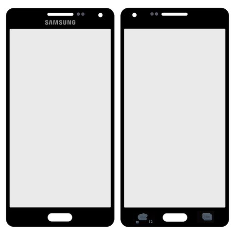 Скло корпуса для Samsung A500F Galaxy A5, A500FU Galaxy A5, A500H Galaxy A5, A500M Galaxy A5, чорне