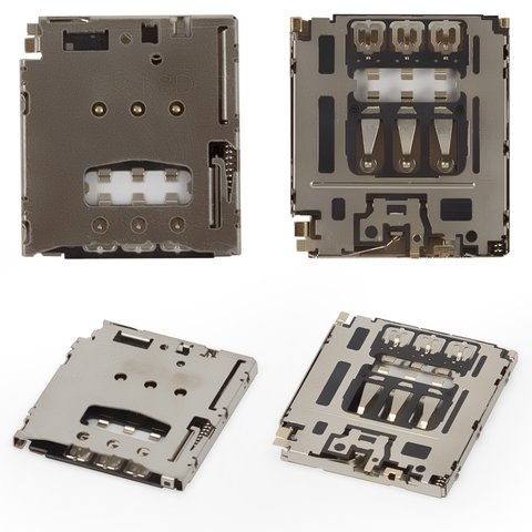 Коннектор SIM карты для Sony D5102 Xperia T3, D5103 Xperia T3, D5106 Xperia T3; Blackberry Q5, Z20, Z3, Z30