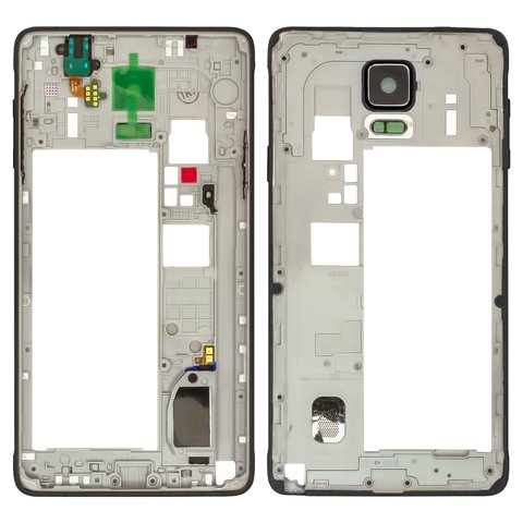 Середня частина корпусу для Samsung N910H Galaxy Note 4, чорна