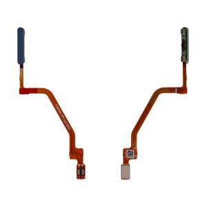 Шлейф для Xiaomi Redmi Note 9 Pro, Redmi Note 9 Pro Max, Redmi Note 9S, для сканера відбитка пальця Touch ID , синій