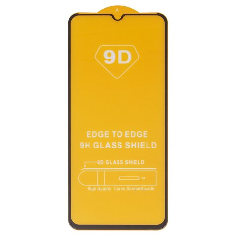 Защитное стекло для Xiaomi Poco C3, Redmi 10A, Redmi 9A, Redmi 9AT, Redmi 9C, совместимо с чехлом, Full Glue, без упаковки , черный, cлой клея нанесен по всей поверхности