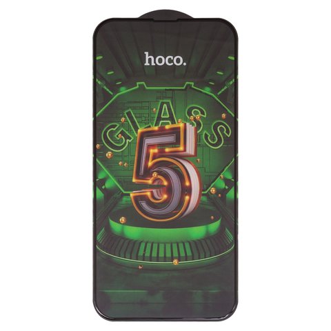 Захисне скло Hoco G12 для Apple iPhone 13 Pro Max, iPhone 14 Plus, 5D Full Glue, без упаковки , чорний