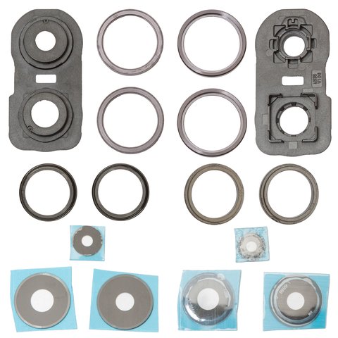 Скло камери для Xiaomi Redmi Note 13 4G, чорне, з рамкою, midnight black