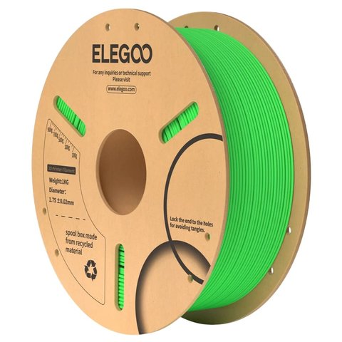 Філамент для 3D принтера ELEGOO PLA Neon Green, 1 кг