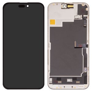 Дисплей Wextom для iPhone 15 Pro Max, черный, с рамкой, HC, без ошибки, OLED  soft, Diagnosable, 120Hz