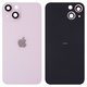 Задняя панель корпуса для iPhone 13, розовая, со стеклом камеры, small hole
