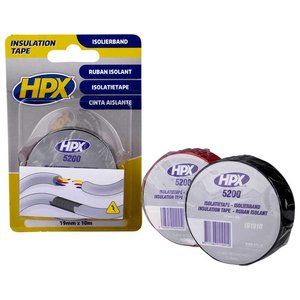 Стрічка ізоляційна HPX 5200, 19 мм, 10 м, синя Стрічка ізоляційна HPX 5200, 19 мм, 10 м, синя