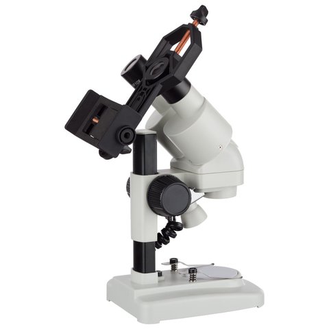 Портативный стереомикроскоп AmScope SE120Z TMD с держателем для смартфона