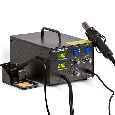 Паяльна станція термоповітряна Lukey 852D+, б у, s n 217106324370, компресорна