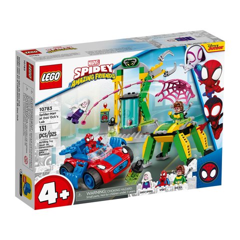 Конструктор LEGO Marvel Spidey Людина Павук у лабораторії Доктора Восьминога 10783 
